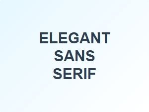 Elegant Sans Serif Fonts for Corporate Identity