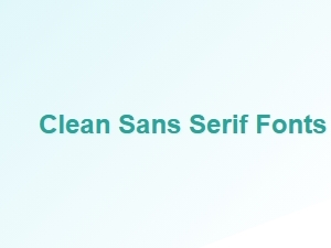 Clean Sans Serif Fonts for Professional Use