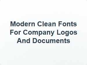 Modern Clean Fonts for Timeless Corporate Branding